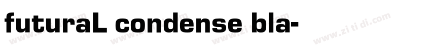 futuraL condense bla字体转换